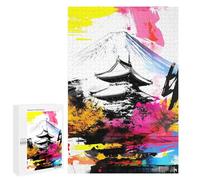 Puzzle Difficile Per Adulti 1000 PCS Japanese Asian Mount Fuji & Pagoda Puzzle Per Adulti Gioco Rompicapo Regalo Di Compleanno Regalo Di Compleanno, Regali, 1000 PCS