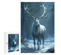 Puzzle Difficile Per Adulti 1000 PCS The White Buck Puzzle Per Adulti Giochi Divertenti Decorazione Per La Casa Sfida Educativa 1000 PCS