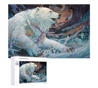 Puzzle Difficile Per Adulti 1000 PCS Whispering Arctic Dreams A Polar Bear's Tale Puzzle Per Adulti Giochi Divertenti Decorazione Per La Casa Sfida Educativa 1000 PCS