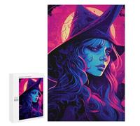 Puzzle Difficile Per Adulti 1000 PCS Witch's Enchanted Night Puzzle Per Adulti Giochi Divertenti Decorazione Per La Casa Sfida Educativa 1000 PCS
