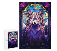 Puzzle Difficile Per Adulti 1000 PCS Wolf Magenta Night Abstrac Puzzle Per Adulti Gioco Rompicapo Regalo Di Compleanno Regalo Di Compleanno, Regali, 1000 PCS