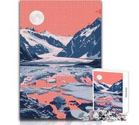 Puzzle difficile per adulti 1000 pezzi Alaskan Sunset Lake Art Gioco pratico Decorazione perfetta Giocattoli antistress Dimensioni 50x75cm