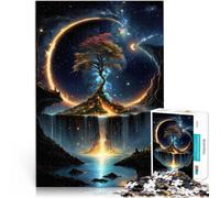 Puzzle difficile per adulti 1000 pezzi Albero della vita Fatto di legno per età pari o superiore a 14 anni apprendimento educativo Grande regalo misurare:50x75cm