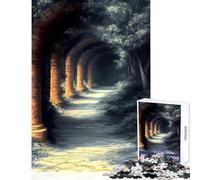 Puzzle difficile per adulti 1000 pezzi Arco in pietra Percorso Paesaggio giapponese Giocattoli antistress Regali di Babbo Natale segreto Giochi per famiglie Sfida educativa Dimensioni 38x26cm