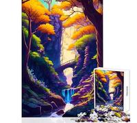 Puzzle difficile per adulti 1000 pezzi arte magica della giungla e della foresta giocattoli antistress regalo divertente giochi educativi sfida educativa dimensioni 50x75cm