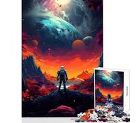 Puzzle difficile per adulti 1000 pezzi Astronauta perduto Giocattolo Decorazione da parete Regalo di compleanno per gioco educativo Ogni pezzo è unico - Dimensioni 38x26cm