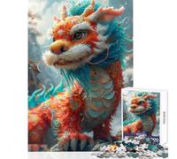 Puzzle difficile per adulti 1000 pezzi drago di buon anno giocattolo decorazione da parete opera d'arte regalo gioco pratico collezione di artisti belle arti dimensioni 38x26cm