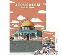Puzzle difficile per adulti 1000 pezzi Gerusalemme Palestina Design fai da te Giocattoli Regalo Compleanno Gioco pratico Collezione di artisti Belle arti Dimensioni 50x75cm