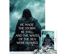 Puzzle difficile per adulti 1000 pezzi Gesù calma la tempesta Giocattoli antistress Regali di Babbo Natale segreto Giochi per famiglie Sfida educativa Dimensioni 38x52cm