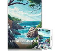 Puzzle difficile per adulti 1000 pezzi Great Ocean Walk Australia Vista costiera Divertimento in famiglia e serata di giochi Modello di assemblaggio Giocattoli antistress Dimensioni 50x75cm