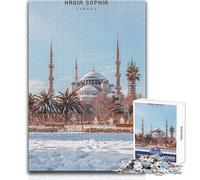 Puzzle difficile per adulti 1000 pezzi Hagia Sophia Family Fun & Game Night Modello di assemblaggio Giocattoli antistress Dimensioni 38x26cm
