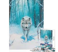 Puzzle difficile per adulti 1000 pezzi Il sentiero del lupo Decorazione per la casa Giocattoli Regalo divertente Gioco per famiglie Ogni pezzo è unico - Dimensioni 50x75cm