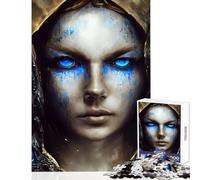 Puzzle difficile per adulti 1000 pezzi Lacrime blu di disperazione Decorazione per la casa Giocattoli Regali per donne Uomini Giochi rilassanti Difficile da completare Dimensioni 50x75cm