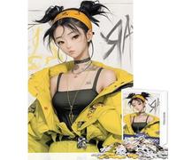 Puzzle difficile per adulti 1000 pezzi modello di strada ragazza decorazione per la casa giocattoli regalo divertente gioco per famiglie ogni pezzo è unico - dimensioni 50x75cm