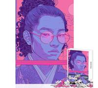 Puzzle difficile per adulti 1000 pezzi moderno retrò samurai giocattolo decorazione da parete opera d'arte regalo gioco pratico collezione di artisti belle arti dimensioni 50x75cm