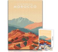 Puzzle difficile per adulti 1000 pezzi Montagne dell'Atlante Marocco Gioco pratico Decorazione perfetta Giocattoli antistress Dimensioni 50x75cm