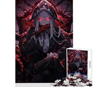 Puzzle difficile per adulti 1000 pezzi Personaggio anime oscuro sul trono Giocattolo Decorazione da parete Ottimo regalo Gioco pratico Ogni pezzo è unico - Dimensioni 38x52cm