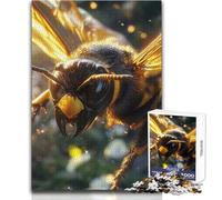 Puzzle difficile per adulti 1000 pezzi Primo piano di vespa Rilassante Momento tranquillo Divertimento Precisione rigorosa Giocattolo da gioco standard Dimensioni 50x75cm