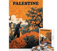 Puzzle difficile per adulti 1000 pezzi Raccolta delle arance in Palestina Decorazione per la casa Giocattoli Idee regalo per gioco educativo Ogni pezzo è unico - dimensioni 38x26cm