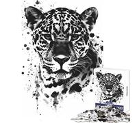 Puzzle difficile per adulti 1000 pezzi Ritratto di giaguaro Giocattoli antistress Regali di Babbo Natale segreto Giochi per famiglie Sfida educativa Dimensioni 50x75cm