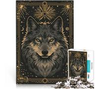 Puzzle difficile per adulti 1000 pezzi Sguardo lupino Fatto di cartone per età pari o superiore a 14 anni Gioco rompicapo Giochi Giocattoli Regalo misurare:38x52cm
