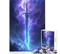 Puzzle difficile per adulti 1000 pezzi Spada antica giocattolo Decorazione da parete Ottimo regalo Gioco pratico Ogni pezzo è unico - Dimensioni 50x75cm
