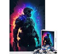 Puzzle difficile per adulti 1000 pezzi Squad Leader giocattolo educativo opera d'arte regalo per gioco educativo ogni pezzo è unico - dimensioni 38x52cm