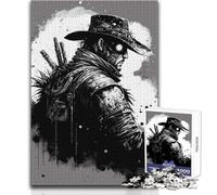 Puzzle difficile per adulti 1000 pezzi Steam Apocalypse Cowboy Rilassante Momento tranquillo Divertimento Rigorosa precisione Giocattolo da gioco standard Dimensioni 50x75cm