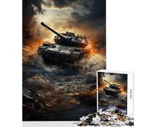 Puzzle difficile per adulti 1000 pezzi Tiger Panzer in azione Giocattoli antistress Regalo divertente Giochi educativi Sfida educativa Dimensioni 50x75cm
