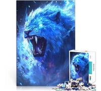 Puzzle difficile per adulti 1000 pezzi Titano Leone Celeste Fatto di legno per età pari o superiore a 14 anni Sfida difficile apprendimento educativo regalo misurare：50x75cm