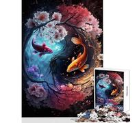 Puzzle difficile per adulti 1000 pezzi Un viaggio Yin e Yang Giocattolo Decorazione da parete Opera d'arte Regalo Gioco pratico Collezione di artisti Belle arti Dimensioni 38x26cm