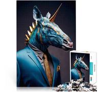 Puzzle difficile per adulti 1000 pezzi Unicorno Fatto di carta,Adatto a partire dai 14 anni giocattoli educativi per l'apprendimento regalo di compleanno。misurare:26x38cm/10.24 x 14.96pollice