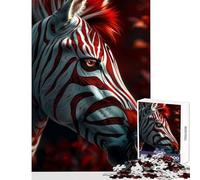 Puzzle difficile per adulti 1000 pezzi Zebra Il mio amico divertente Decorazione per la casa Giocattoli Regalo divertente Gioco per famiglie Ogni pezzo è unico - Dimensioni 38x26cm