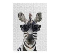 Puzzle Difficile Per Adulti 1000pcs(38x26cm) Cool Zebra with Sunglasses Puzzle Per Adulti Giochi Rilassanti Analisi E Logica Sfida Educativa 1000pcs(38x26cm)
