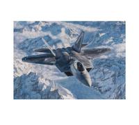 Puzzle Difficile Per Adulti 1000pcs(38x26cm) F22 Raptor Over Mountains Puzzle Per Adulti Giochi Rilassanti Analisi E Logica Sfida Educativa 1000pcs(38x26cm)