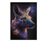Puzzle Difficile Per Adulti 1000pcs(38x26cm) Galactic Kangaroo with Flowers Puzzle Per Adulti Giochi Rilassanti Regalo Di Compleanno Regalo Di Compleanno, Regali, 1000pcs(38x26cm)