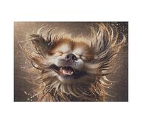 Puzzle Difficile Per Adulti 1000pcs(38x26cm) Golden Poodle Smiling Puzzle Per Adulti Gioco Pratico Un'opera D'arte Ottimo Regalo Per I Giocatori 1000pcs(38x26cm)