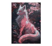 Puzzle Difficile Per Adulti 1000pcs(38x26cm) Mystical Art Foxwith Red Markings Puzzle Per Adulti Giocattolo Decorazione Da Parete Modello Da Assemblare Regali Per Amici E Familiari 1000pcs(38x26cm)
