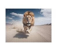 Puzzle Difficile Per Adulti 1000pcs(52x38cm) Lion Running on Camera Puzzle Per Adulti, Rompicapo, Gioco, Decorazione Per La Casa, Sfida Educativa 1000pcs(52x38cm)