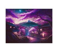 Puzzle Difficile Per Adulti 1000pcs(52x38cm) Night in The Japanese Puzzle Per Adulti Gioco Pratico Un'opera D'arte Ottimo Regalo Per I Giocatori 1000pcs(52x38cm)