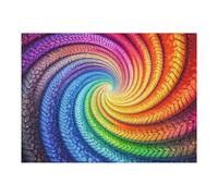 Puzzle Difficile Per Adulti 1000pcs(52x38cm) Rainbow Spiral Mandala Puzzle Per Adulti Gioco Pratico Un'opera D'arte Ottimo Regalo Per I Giocatori 1000pcs(52x38cm)