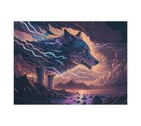 Puzzle Difficile Per Adulti 1000pcs(52x38cm) Thundering Wolf Majesty -7 Puzzle Per Adulti Gioco Pratico Un'opera D'arte Ottimo Regalo Per I Giocatori 1000pcs(52x38cm)