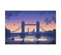 Puzzle Difficile Per Adulti 1000pcs(75x50cm) Tower Bridge London at Dusk Puzzle Per Adulti Gioco Pratico Decorazione Perfetta Ottimo Regalo Per I Giocatori 1000pcs(75x50cm)