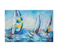 Puzzle Difficile Per Adulti 1000pcs(75x50cm) Yachts Racing Puzzle Per Adulti Gioco Pratico Un'opera D'arte Ottimo Regalo Per I Giocatori 1000pcs(75x50cm)