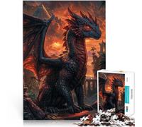 Puzzle difficile per adulti 2000 pezzi Sentinella del Drago del Tramonto Fatto di cartone per età pari o superiore a 14 anni Gioco intellettuale Regalo per i compleanni misurare:70x100cm