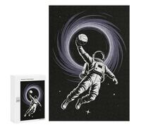 Puzzle Difficile Per Adulti 300 PCS Astronaut Slam Dunk in Space Puzzle Per Adulti Giochi Divertenti Decorazione Per La Casa Sfida Educativa 300 PCS