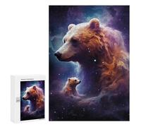 Puzzle Difficile Per Adulti 300 PCS Cosmic Bear Family Puzzle Per Adulti Giochi Divertenti Decorazione Per La Casa Sfida Educativa 300 PCS