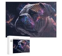 Puzzle Difficile Per Adulti 300 PCS Cosmic Canine A Bulldog's Journey Through Celestial Visions Puzzle Per Adulti Giochi Divertenti Decorazione Per La Casa Sfida Educativa 300 PCS
