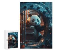 Puzzle Difficile Per Adulti 300 PCS Cute Panda Bank Vault Puzzle Per Adulti Giochi Divertenti Decorazione Per La Casa Sfida Educativa 300 PCS