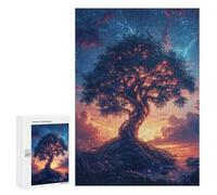 Puzzle Difficile Per Adulti 300 PCS Enchanted Glowing Tree Landscape Puzzle Per Adolescenti Ma Divertenti E Umoristici, Impegnativi Da Completare, Regali Antistress 300 PCS